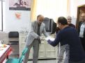 گزارش تصویری بازدید هیات رئیسه از واحد نقلیه در روز حمل و نقل